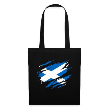 Écosse Drapeau Écossais Écossaise - Sac en tissu - noir - Devant