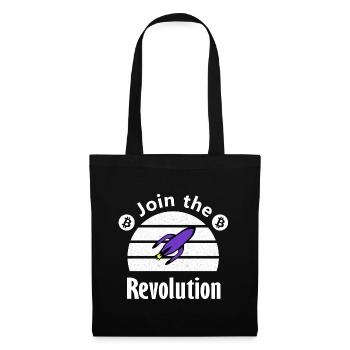 Join the Rocket Revolution - Stoffbeutel - Schwarz - Vorne
