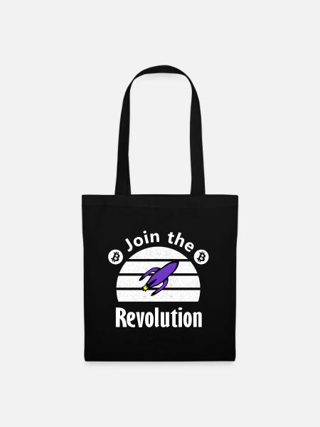 Join the Rocket Revolution - Stoffbeutel - Schwarz