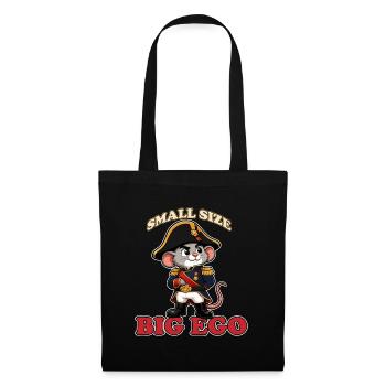 Small Size Big Ego Funny Napoleon Bonaparte Mouse - Tote Bag - black - Front