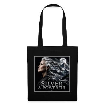 Proud Silver Sister Grey Hair Power - Tote Bag - black - Front