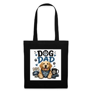 Dog dad design paw love style - Tote Bag - black - Front