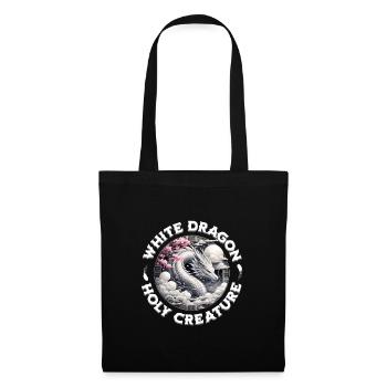 White Dragon: Holy Creature - Tote Bag - black - Front