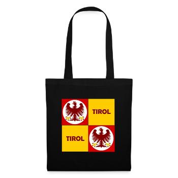 Tirol Quadrat Emblem Muster - Stoffbeutel - Schwarz - Vorne