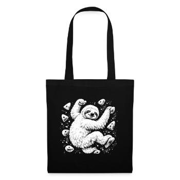 Bloc paresseux – Plein de craie - Sac en tissu - noir - Devant