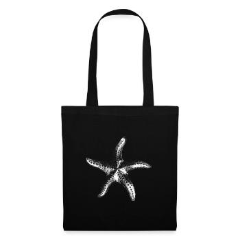 Minimal Starfish Silhouette - Tote Bag - black - Front