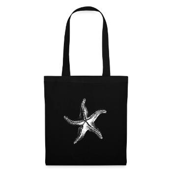 White Starfish Silhouette - Tote Bag - black - Front