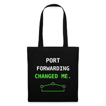 Port Forwarding Change Me IT Humor Nerd Gift++ - Tote Bag - black - Front