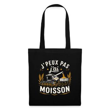 T-shirt J'peux Pas J'ai Moisson Agriculteur - Sac en tissu - noir - Devant