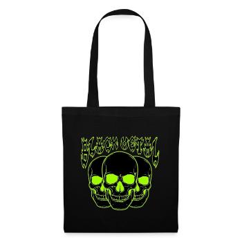Neon Skull Trio Black Metal - Sac en tissu - noir - Devant