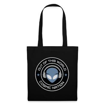 Außerirdischer UFO-DJ Alien - Stoffbeutel - Schwarz - Vorne