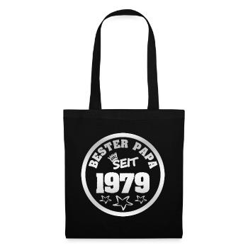 Vater 1979 - Stoffbeutel - Schwarz - Vorne