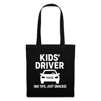 Mama Taxi - Kids Driver Muttertag Geschenk - Stoffbeutel - Schwarz - Vorne