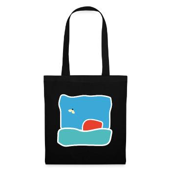 Midge in flight – flying insect - Tote Bag - black - Front