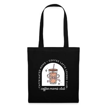 Club des mamans de café - Sac en tissu - noir - Devant