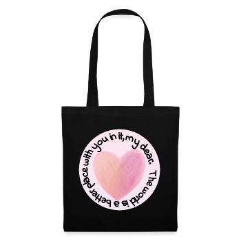 Pastel Heart Love - Tote Bag - black - Front