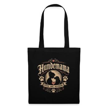 Hundemama Vintage - Stoffbeutel - Schwarz - Vorne