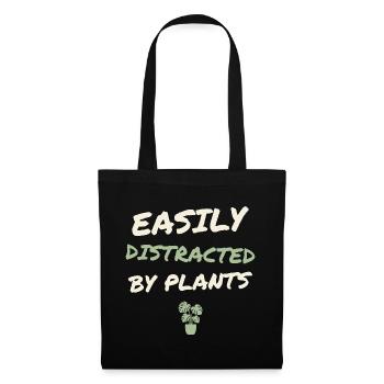 Easily Distracted By Plants - Tote Bag - black - Front