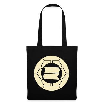 Vintage Oriental Pale Yellow Hattori Japan Kamon - Tote Bag - black - Front