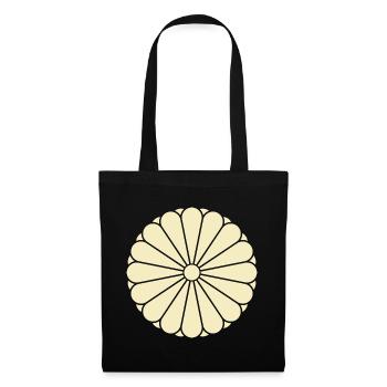 Art Mon Mon Vintage Oriental Jaune Kiku - Sac en tissu - noir - Devant
