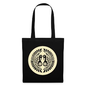 Vintage Oriental Pale Yellow Ikko Ikki Japan Mon - Tote Bag - black - Front
