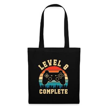 Level 8 complete – Child 8 years old - Tote Bag - black - Front