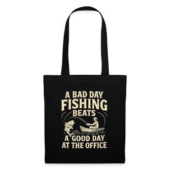 Bad Day Fishing Beats a Good Day at the Office - Tote Bag - black - Front