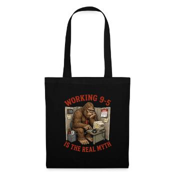 Bigfoot Sasquatch Office Worker Myth - Tote Bag - black - Front