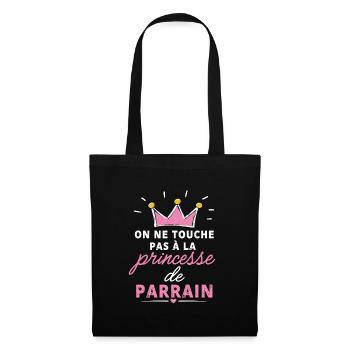 Princesse de parrain - Sac en tissu - noir - Devant