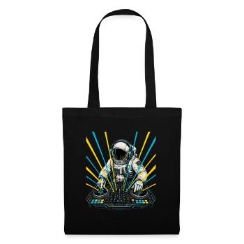 Astronaut DJ Laser - Tote Bag - black - Front