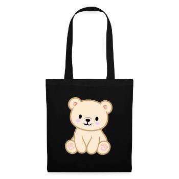Colourful teddy bear for children - Tote Bag - black - Front
