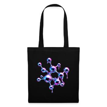 Liquid Metal Molecule Art - Tote Bag - black - Front