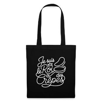 Je suis le Roi des Crêpes - Sac en tissu - noir - Devant
