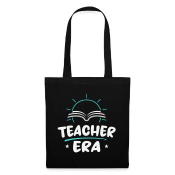 Lehrerzeit | Teaching Life Shirt - Stoffbeutel - Schwarz - Vorne