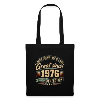 1976 Vintage Vintage Retro Birthday - Tote Bag - black - Front