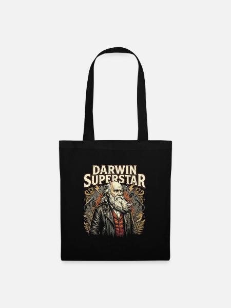 Darwin Superstar - Stoffbeutel - Schwarz