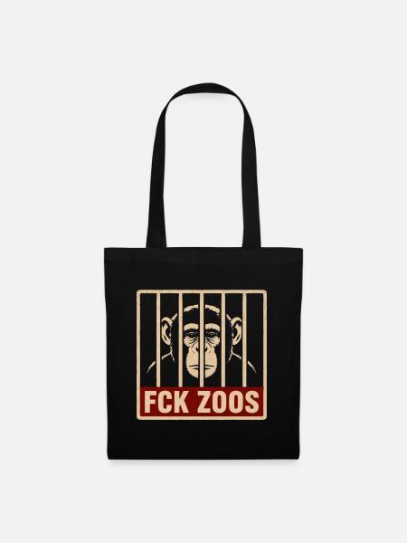 FCK Zoos Schimpanse - Stoffbeutel - Schwarz