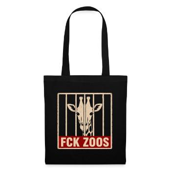 FCK Zoos Giraffe - Stoffbeutel - Schwarz - Vorne