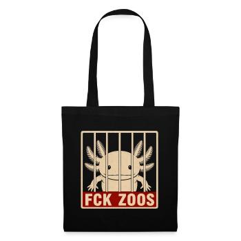 FCK Zoos Axolotl - Stoffbeutel - Schwarz - Vorne