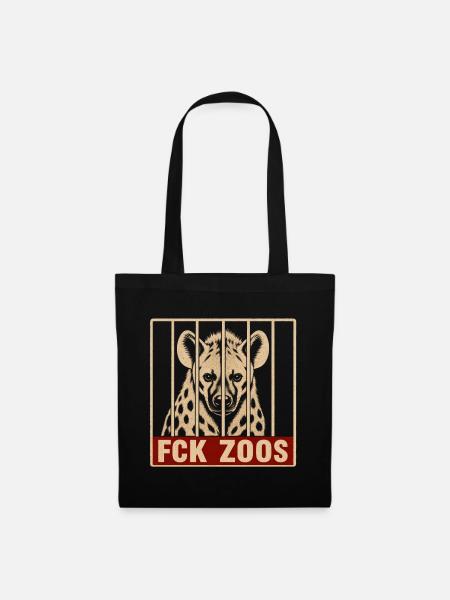 FCK Zoos Hyäne - Stoffbeutel - Schwarz