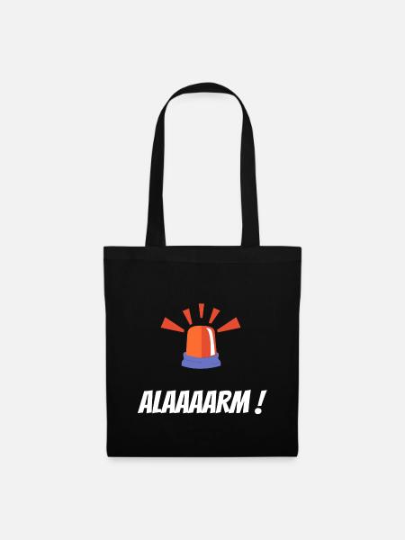 ALAAARM - Stoffbeutel - Schwarz