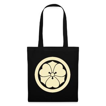 Oriental Pale Yellow Sakai Japan Mon Vector Art - Stoffbeutel - Schwarz - Vorne