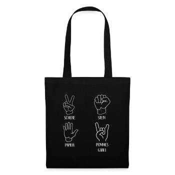 Heavy Metal - lustige Geschenkidee - Hardrock  - Stoffbeutel - Schwarz - Vorne