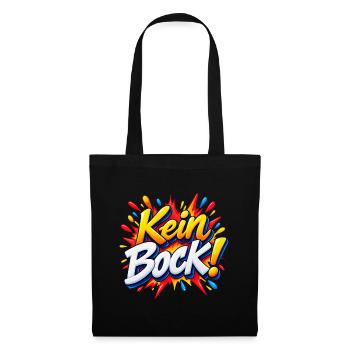 Kein Bock Comic Explosion - Stoffbeutel - Schwarz - Vorne