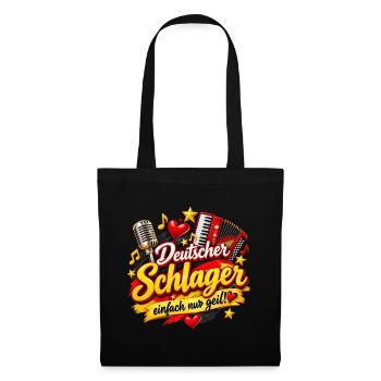 Deutscher Schlager: Einfach Geil - Stoffbeutel - Schwarz - Vorne