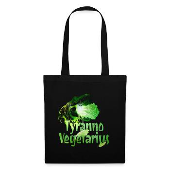 Tyranno Vegetarius Grün-T-Rex - Stoffbeutel - Schwarz - Vorne