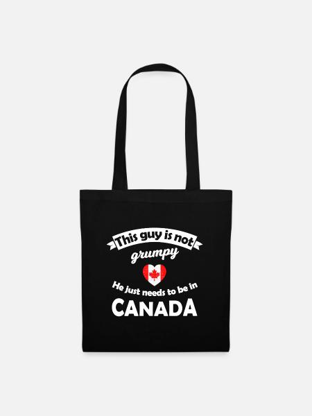 Grumpy Guy Canada Heart Tee - Stoffbeutel - Schwarz