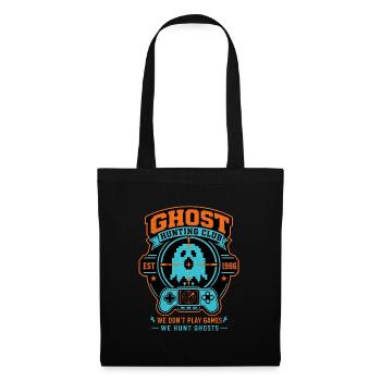 Ghost Hunting Club Est 1986 Retro-Halloween-Shirt - Stoffbeutel - Schwarz - Vorne
