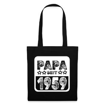 Papa 1959 - Stoffbeutel - Schwarz - Vorne