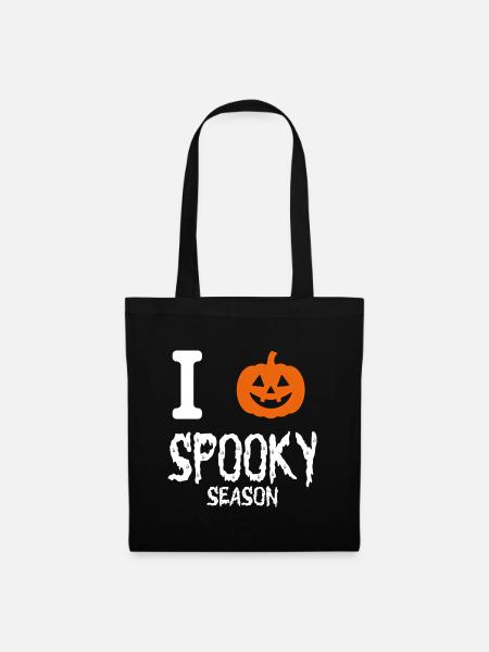 Ich liebe Spooky Season - Stoffbeutel - Schwarz